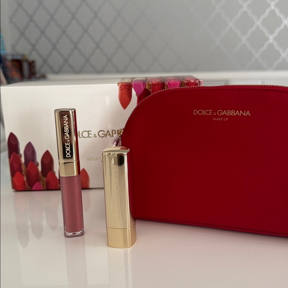 New in Box Dolce & Gabbana Lipstick and Gloss Set - Picture 1 of 9
